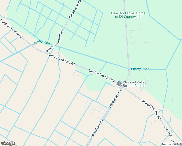 map of restaurants, bars, coffee shops, grocery stores, and more near 1825 Land of Promise Road in Chesapeake