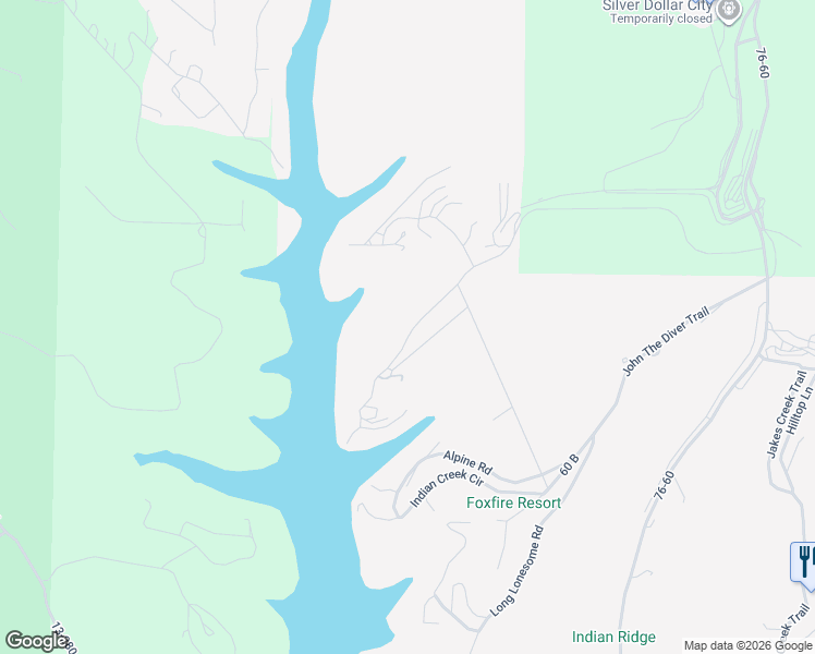 map of restaurants, bars, coffee shops, grocery stores, and more near 911 Crow's Nest Rd in Branson
