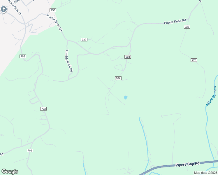 map of restaurants, bars, coffee shops, grocery stores, and more near 416 State Road 904 in Galax