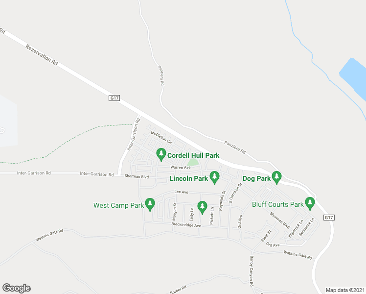 map of restaurants, bars, coffee shops, grocery stores, and more near 18599 McClellan Circle in Monterey County