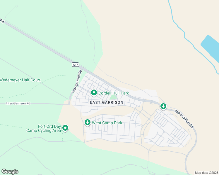 map of restaurants, bars, coffee shops, grocery stores, and more near 18611 McClellan Circle in Monterey County