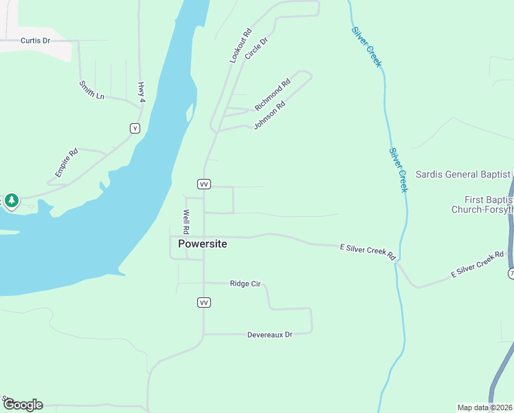 map of restaurants, bars, coffee shops, grocery stores, and more near 229-599 McCann Road in Powersite