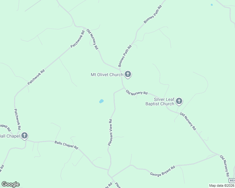 map of restaurants, bars, coffee shops, grocery stores, and more near 2188 Old Nursery Road in Rose Hill