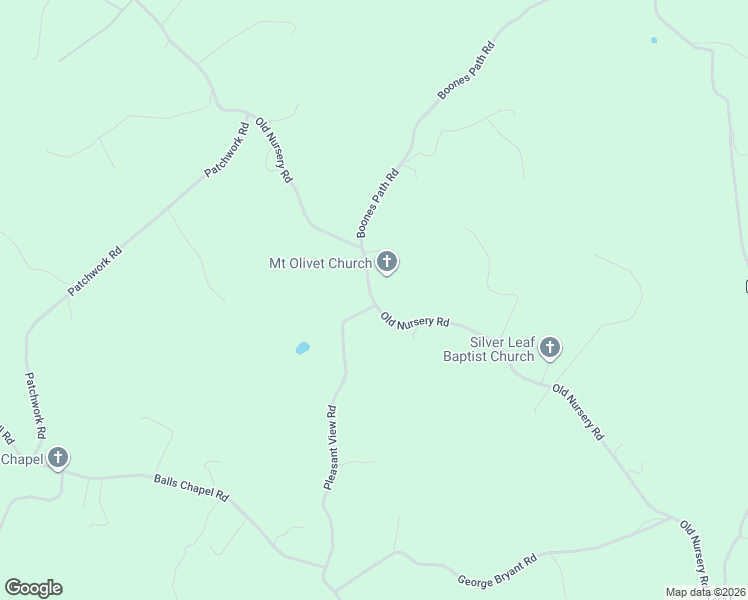 map of restaurants, bars, coffee shops, grocery stores, and more near 2188 Old Nursery Road in Rose Hill