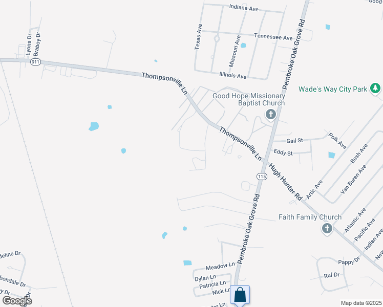 map of restaurants, bars, coffee shops, grocery stores, and more near 195 Zackary Street in Oak Grove