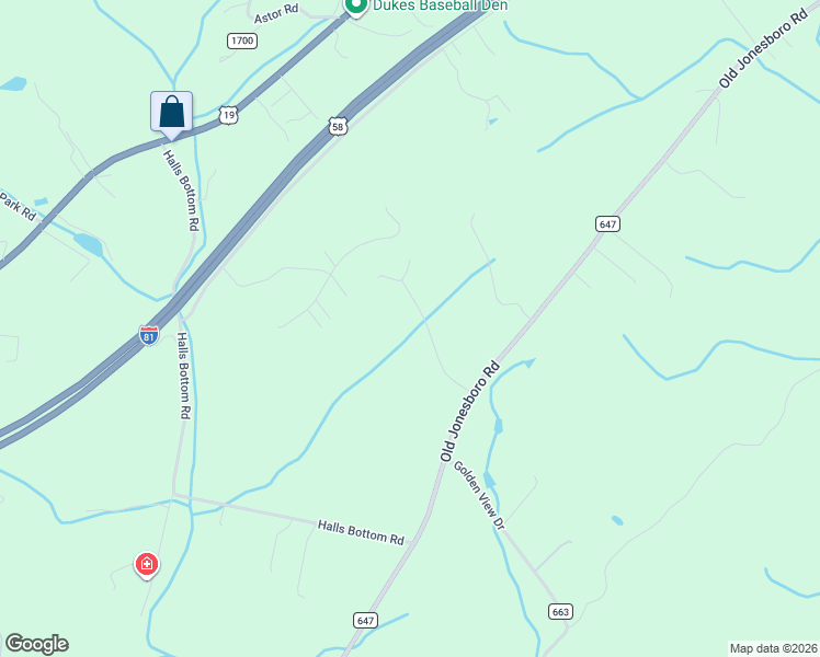 map of restaurants, bars, coffee shops, grocery stores, and more near 20198 Colony Lane in Bristol