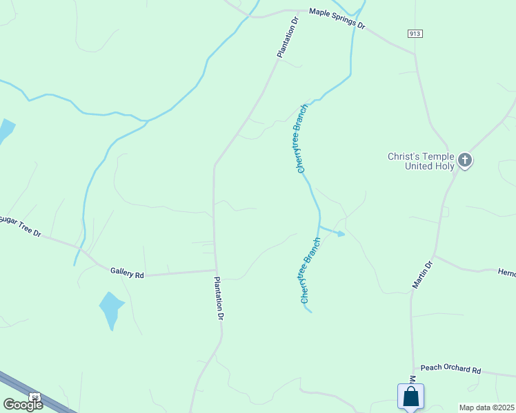 map of restaurants, bars, coffee shops, grocery stores, and more near 897 Plantation Drive in Axton