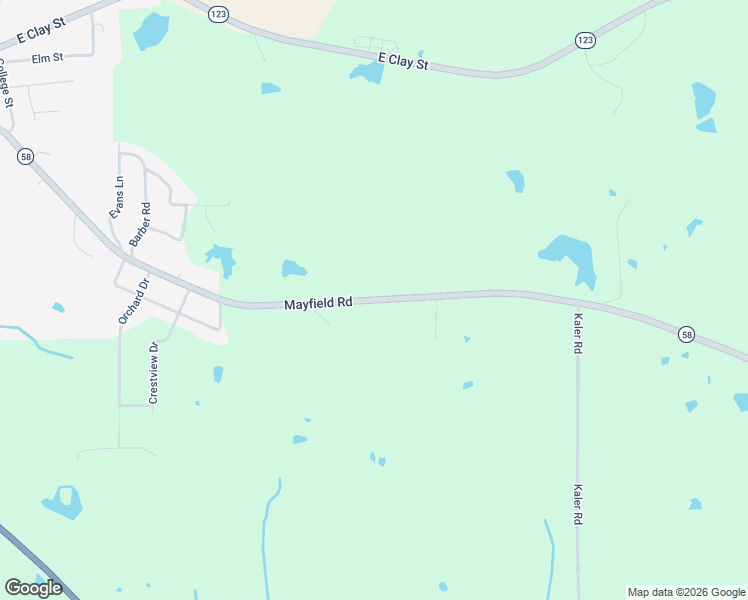 map of restaurants, bars, coffee shops, grocery stores, and more near Mayfield Road in Clinton