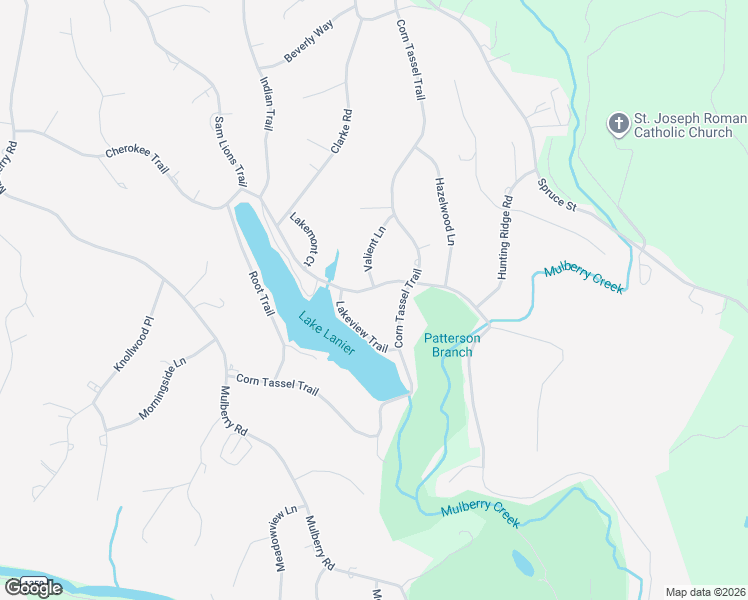 map of restaurants, bars, coffee shops, grocery stores, and more near 1505 Lakeview Trail in Martinsville