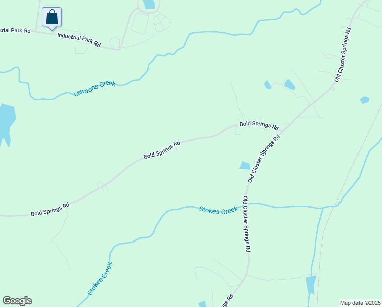 map of restaurants, bars, coffee shops, grocery stores, and more near 1269 Bold Springs Road in South Boston