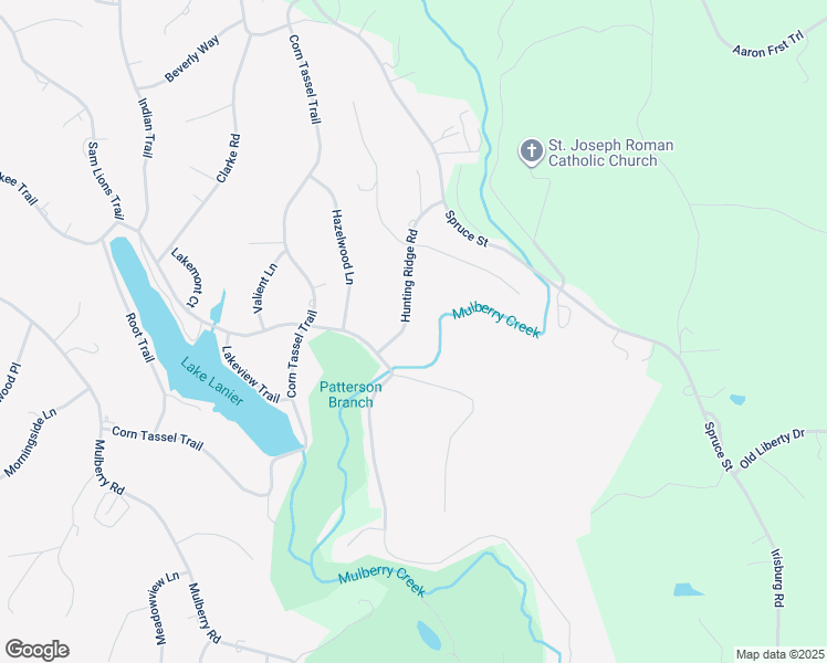 map of restaurants, bars, coffee shops, grocery stores, and more near 917 Hunting Ridge Road in Martinsville