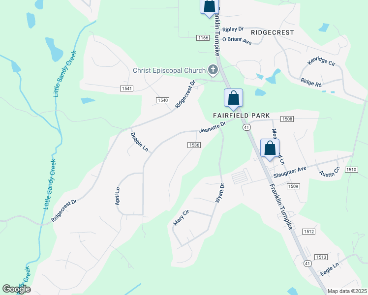 map of restaurants, bars, coffee shops, grocery stores, and more near 140 Angie Road in Danville