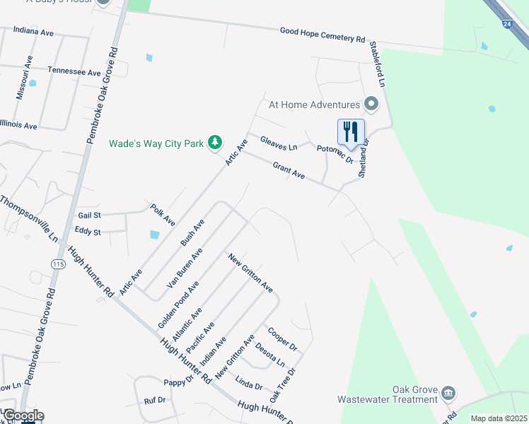 map of restaurants, bars, coffee shops, grocery stores, and more near 262 Golden Pond Avenue in Oak Grove