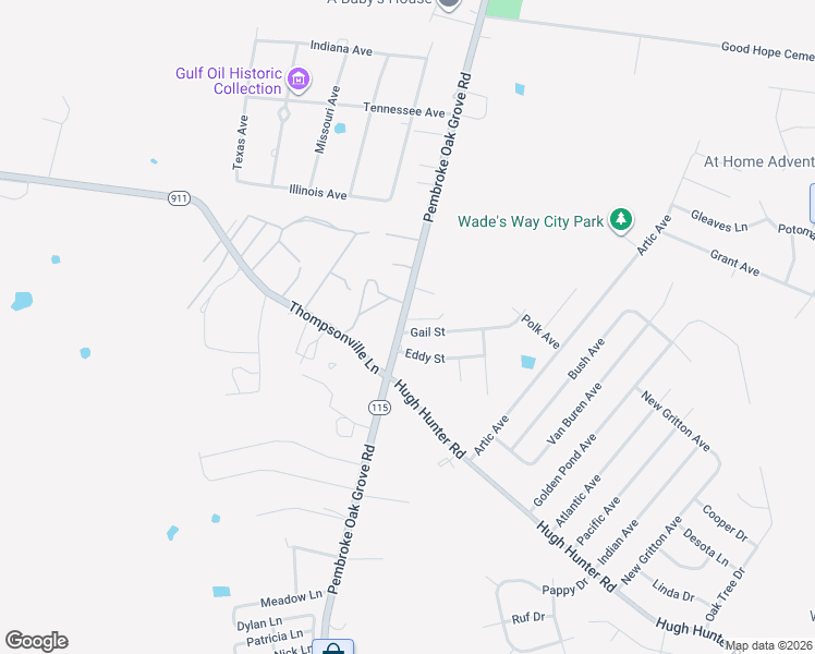 map of restaurants, bars, coffee shops, grocery stores, and more near 101 Gail Street in Oak Grove