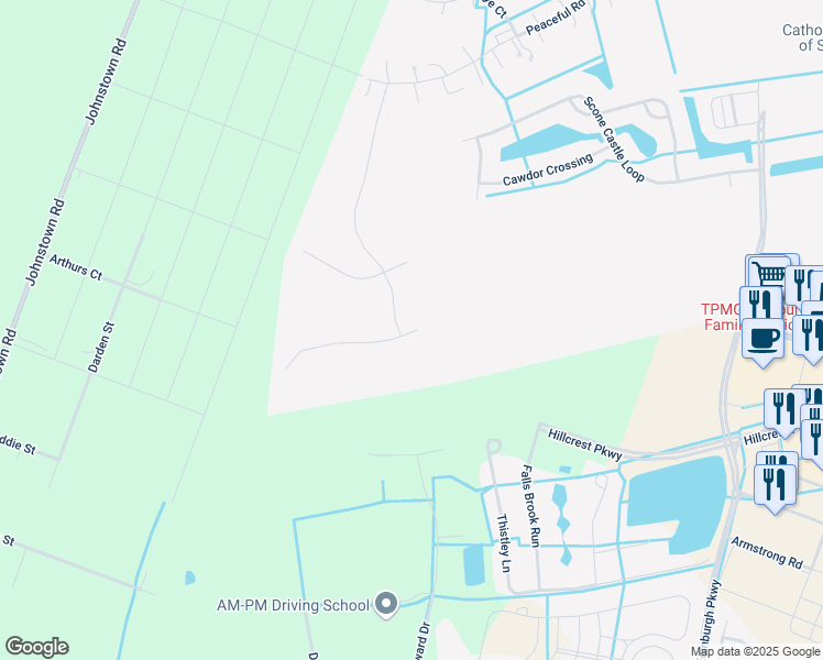map of restaurants, bars, coffee shops, grocery stores, and more near 1429 Cobble Scott Way in Chesapeake