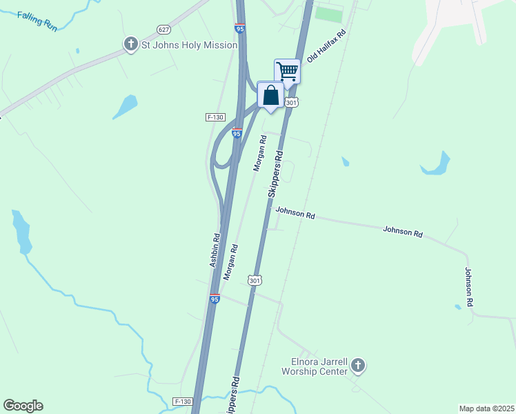 map of restaurants, bars, coffee shops, grocery stores, and more near 375 Morgan Road in Emporia