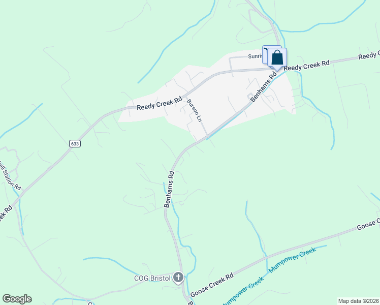 map of restaurants, bars, coffee shops, grocery stores, and more near 20079 Benhams Road in Bristol
