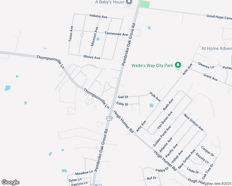 map of restaurants, bars, coffee shops, grocery stores, and more near 101 Gail Street in Oak Grove