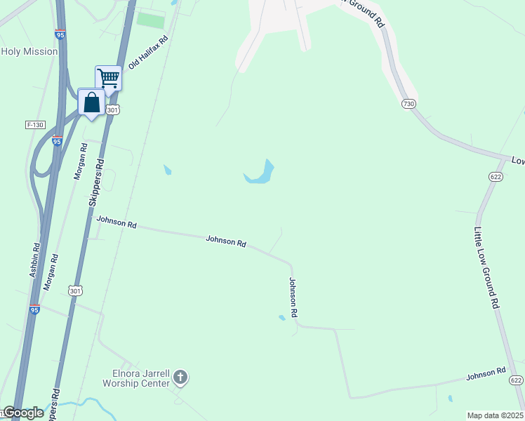 map of restaurants, bars, coffee shops, grocery stores, and more near 420 Johnson Road in Emporia