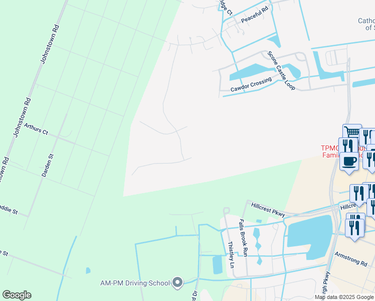 map of restaurants, bars, coffee shops, grocery stores, and more near 1429 Cobble Scott Way in Chesapeake