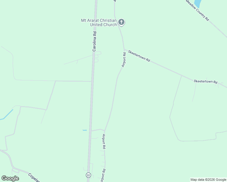map of restaurants, bars, coffee shops, grocery stores, and more near 2084 Airport Road in Suffolk