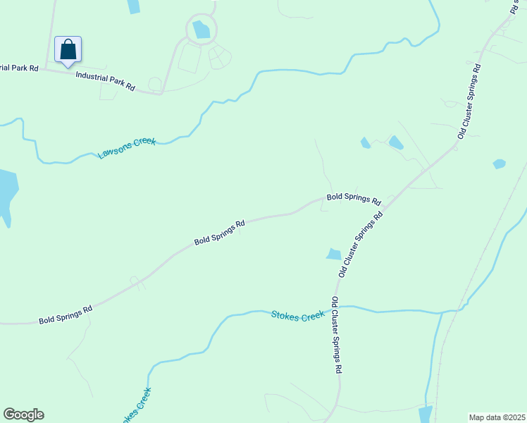 map of restaurants, bars, coffee shops, grocery stores, and more near 1269 Bold Springs Road in South Boston