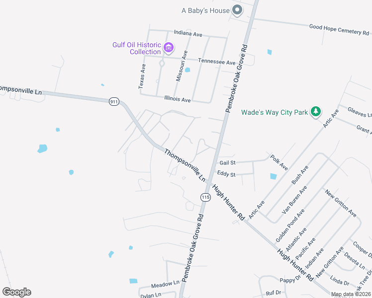 map of restaurants, bars, coffee shops, grocery stores, and more near 101-139 Dorsey Drive in Oak Grove
