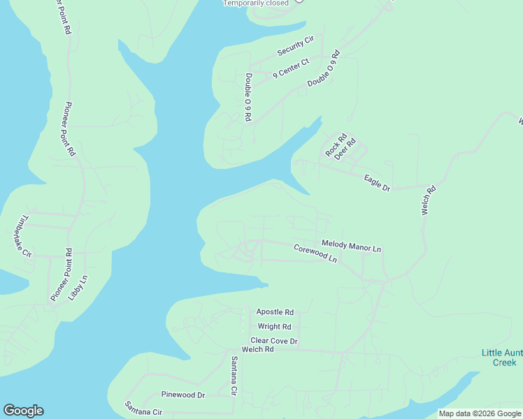 map of restaurants, bars, coffee shops, grocery stores, and more near 13 Tall Cedar Ln in Reeds Spring