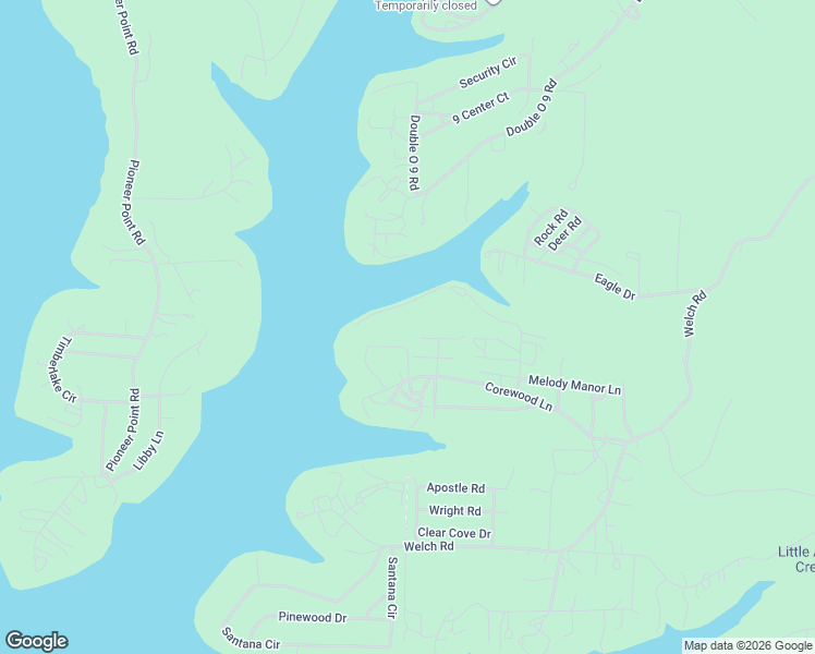 map of restaurants, bars, coffee shops, grocery stores, and more near 13 Tall Cedar Lane in Reeds Spring