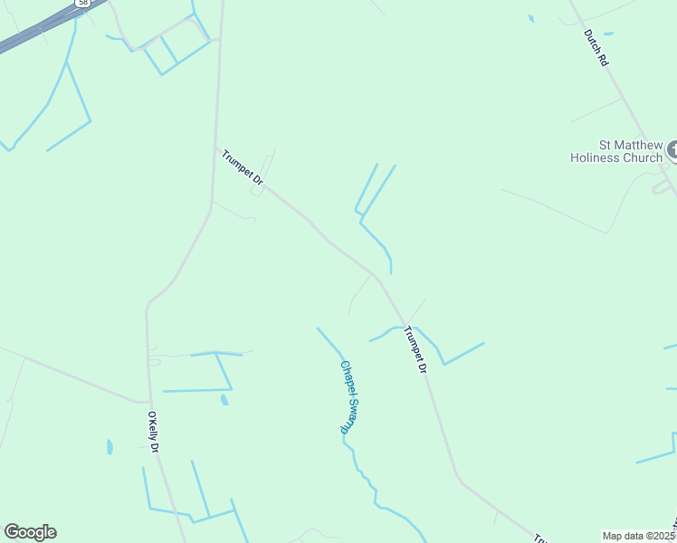 map of restaurants, bars, coffee shops, grocery stores, and more near 6155 Trumpet Drive in Suffolk