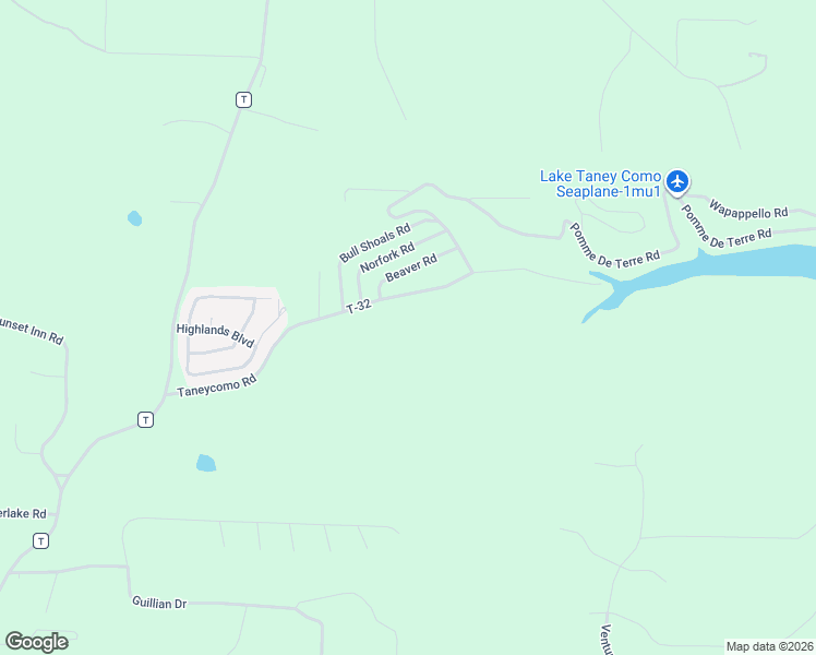 map of restaurants, bars, coffee shops, grocery stores, and more near 600-760 Taneycomo Road in Branson