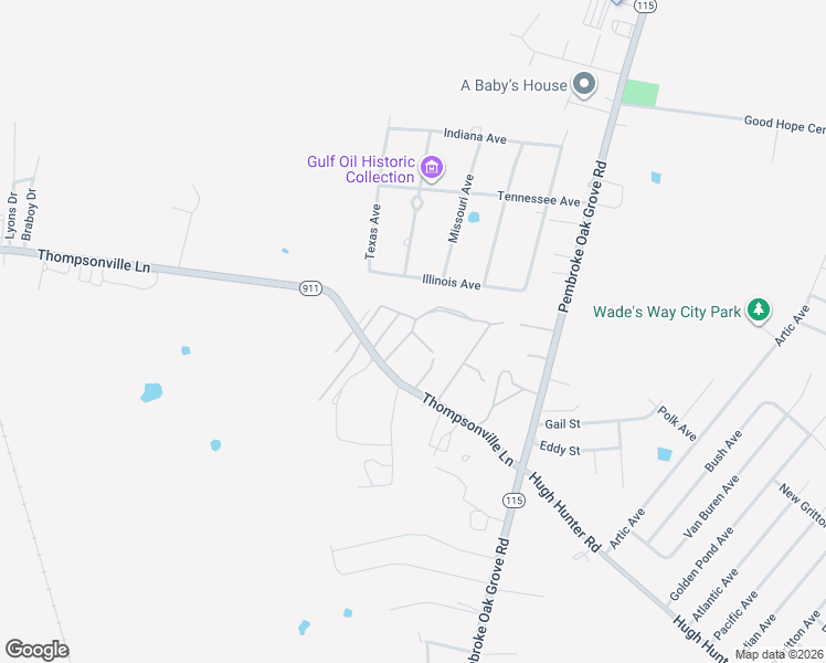 map of restaurants, bars, coffee shops, grocery stores, and more near 324 Belew Street in Oak Grove