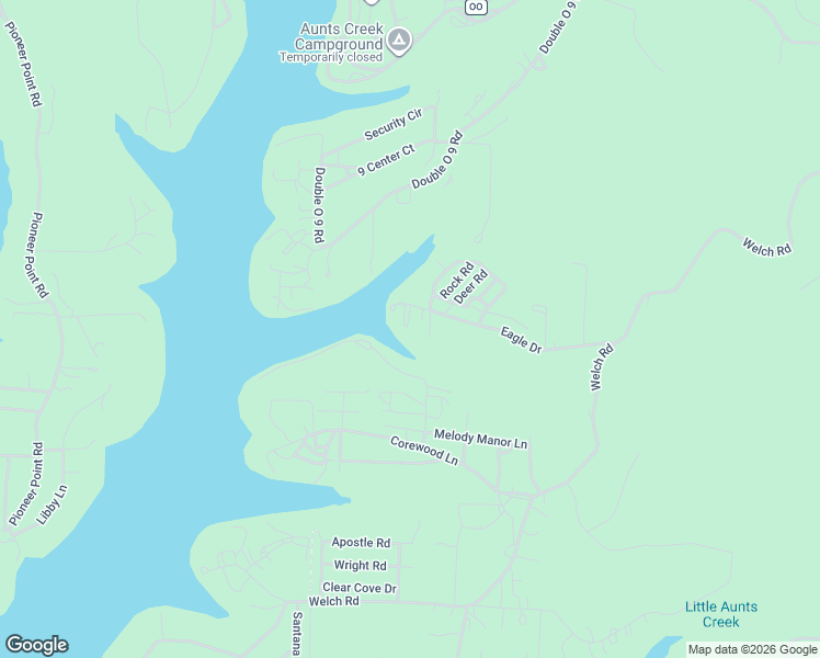 map of restaurants, bars, coffee shops, grocery stores, and more near 392 Eagle Drive in Reeds Spring