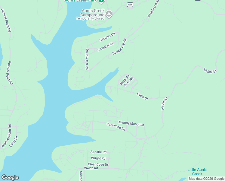 map of restaurants, bars, coffee shops, grocery stores, and more near 392 Eagle Drive in Reeds Spring