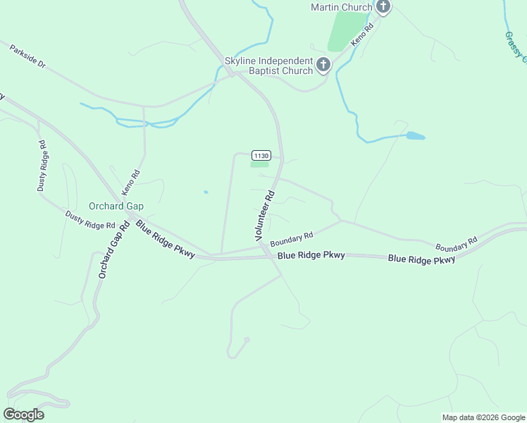 map of restaurants, bars, coffee shops, grocery stores, and more near Volunteer Road in Hillsville