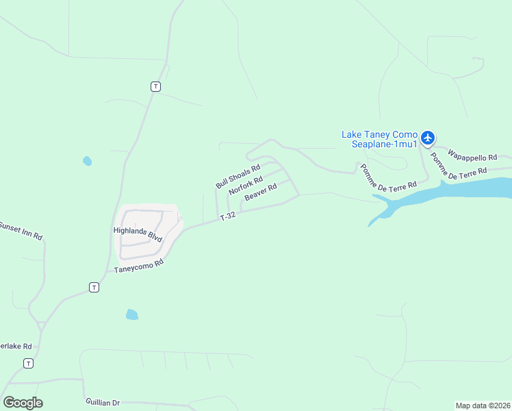 map of restaurants, bars, coffee shops, grocery stores, and more near 669 Taneycomo Road in Branson