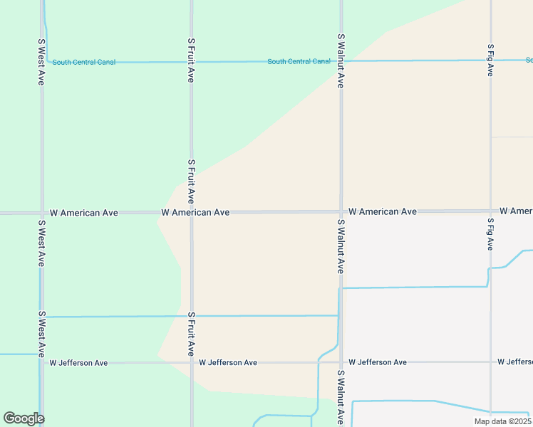 map of restaurants, bars, coffee shops, grocery stores, and more near 1253 West American Avenue in Fresno