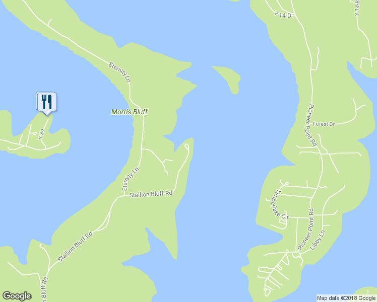 map of restaurants, bars, coffee shops, grocery stores, and more near 25038 Stallion Bluff Road in Shell Knob