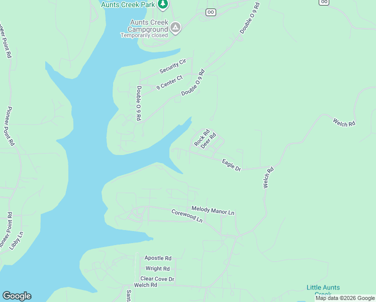 map of restaurants, bars, coffee shops, grocery stores, and more near 392 Eagle Drive in Reeds Spring