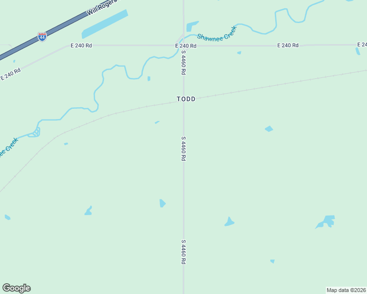 map of restaurants, bars, coffee shops, grocery stores, and more near South 4460 Road in Craig County