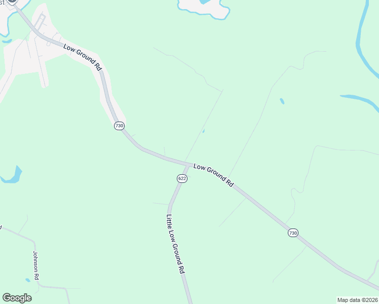 map of restaurants, bars, coffee shops, grocery stores, and more near Low Ground Road in Emporia