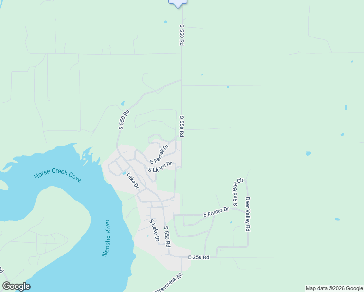 map of restaurants, bars, coffee shops, grocery stores, and more near East Ferrell Drive in Afton