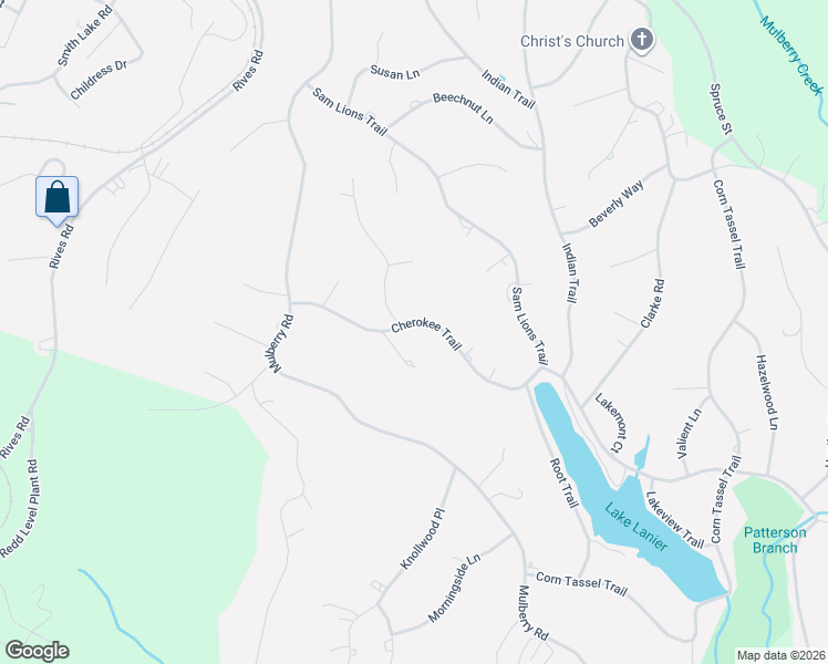 map of restaurants, bars, coffee shops, grocery stores, and more near 1104 Cherokee Trail in Martinsville