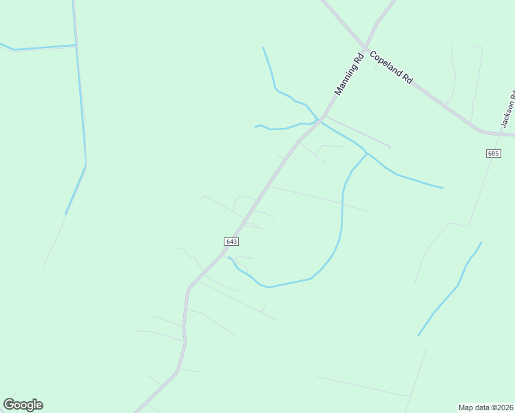 map of restaurants, bars, coffee shops, grocery stores, and more near 2801 Manning Road in Suffolk