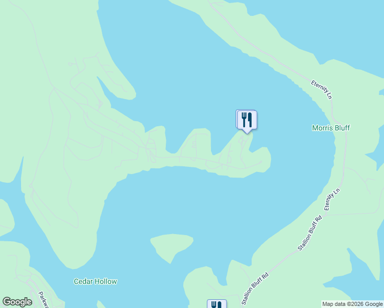 map of restaurants, bars, coffee shops, grocery stores, and more near 5046 Hideaway Road in Galena