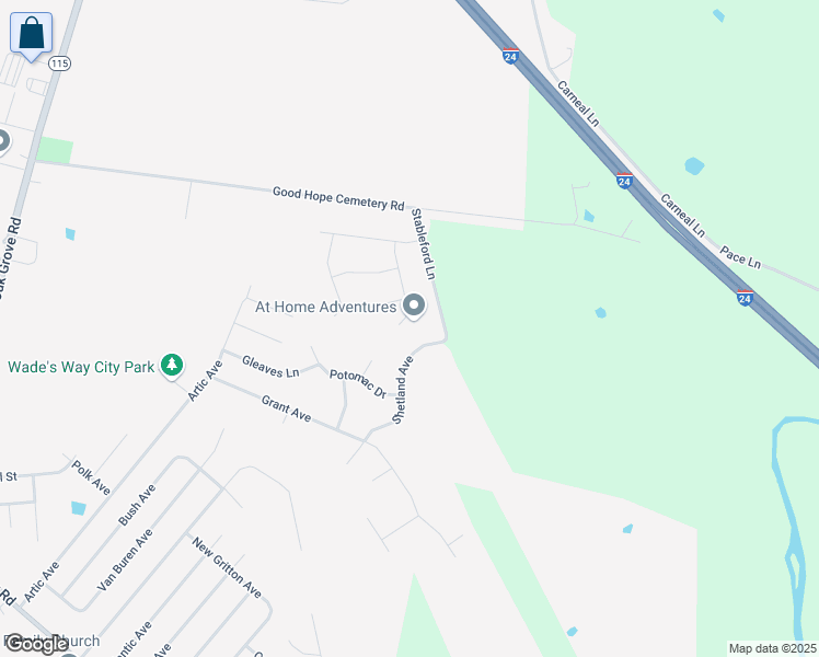 map of restaurants, bars, coffee shops, grocery stores, and more near 322 Chesire Way in Oak Grove
