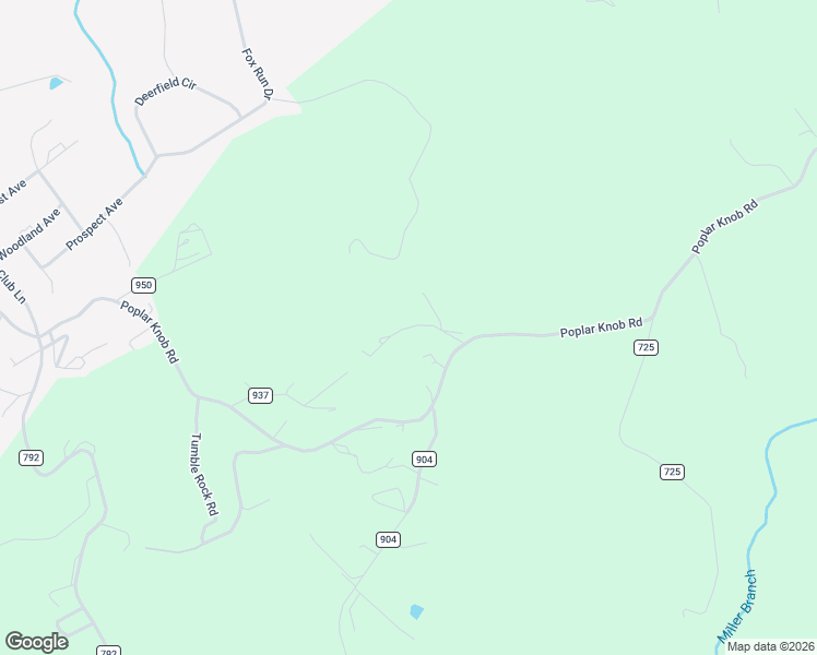 map of restaurants, bars, coffee shops, grocery stores, and more near Bishop's Chapel Road in Galax