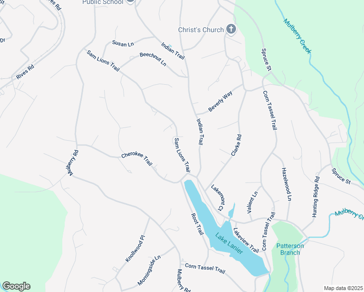 map of restaurants, bars, coffee shops, grocery stores, and more near 1235 Sam Lions Trail in Martinsville