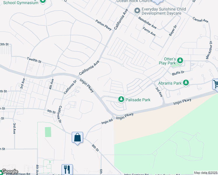 map of restaurants, bars, coffee shops, grocery stores, and more near 2967 Rainier Way in Marina