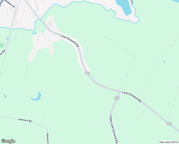 map of restaurants, bars, coffee shops, grocery stores, and more near 1094 Low Ground Road in Emporia